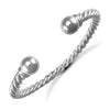 Sterling Silver Bracelet - 925 Sterling Silver Twisted Torque Bangle - by Hearts Forever Jewellers