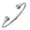 Sterling Silver Bracelet - 925 Sterling Silver Torque Bangle - by Hearts Forever Jewellers