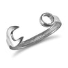 Sterling Silver Bracelet - 925 Silver Solid Spanner Bangle - by Hearts Forever Jewellers