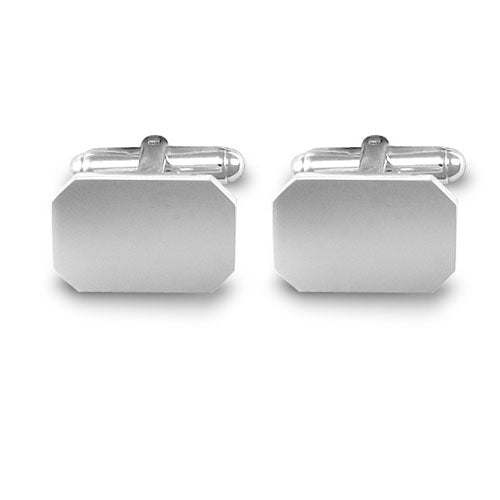 Sterling Silver Jewellery - 925 Sterling Silver Rectangular Cufflinks - by Hearts Forever Jewellers