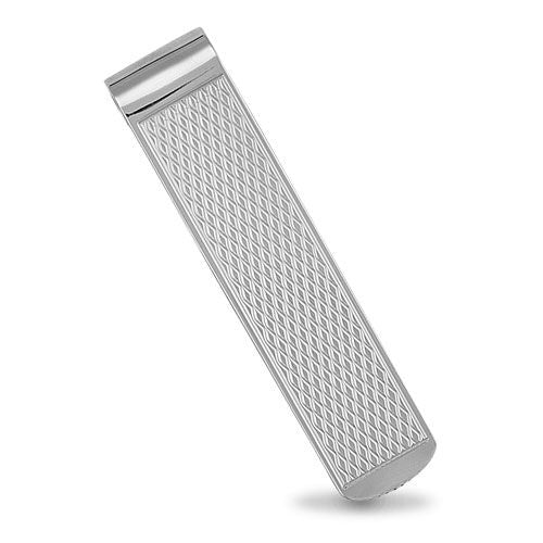 Sterling Silver Jewellery - 925 Silver Engine Turned Money Clip - by Hearts Forever Jewellers