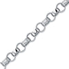 Sterling Silver Bracelet - 925 Silver Patterned & Plain Belcher 8.5" Bracelet - by Hearts Forever Jewellers