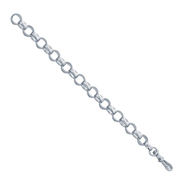 Sterling Silver Necklace - 925 Silver Polished Belcher Bracelet - by Hearts Forever Jewellers