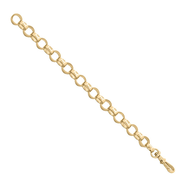 Sterling Silver Necklace - 925 Silver Polished Belcher Bracelet - by Hearts Forever Jewellers