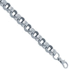 925 Sterling Silver Patterned & Plain Belcher Chain