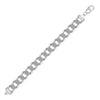 925 Silver Diamond Cut Flat Curb 13.7mm Gauge Chain