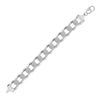 925 Silver Diamond Cut Flat Curb 15.5mm Gauge Chain