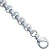 Sterling Silver Bracelet - 925 Silver Patterened & Plain Belcher 12.0mm Gauge Bracelet - by Hearts Forever Jewellers