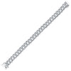 925 Silver CZ Set Cuban Chain