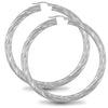 Sterling Silver Ring - 925 Sterling Silver 5mm round-tube twisted creole Hoop Earrings - by Hearts Forever Jewellers