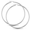 Sterling Silver Ring - 925 Sterling Silver 2mm polished creole Hoop Earrings - by Hearts Forever Jewellers