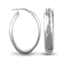Sterling Silver Ring - ladies 925 Sterling Silver formed creole Hoop Earrings - by Hearts Forever Jewellers