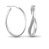 Sterling Silver Ring - 925 Silver Formed Hoop Earrings - by Hearts Forever Jewellers