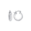Sterling Silver Ring - 925 Silver Resin Set Hoop Earrings Earrimgs - by Hearts Forever Jewellers