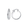 Sterling Silver Ring - 925 Silver Resin Set Hoop Earrings Earrimgs - by Hearts Forever Jewellers