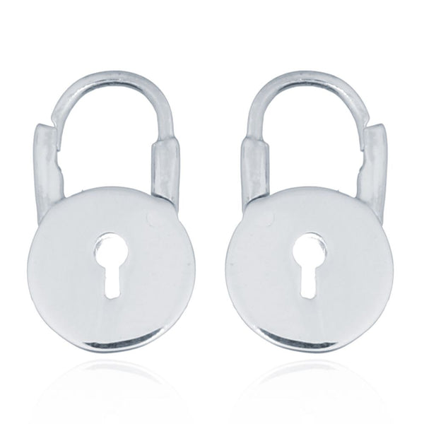 Sterling Silver Ring - 925 Silver Love Padlock Earrings - by Hearts Forever Jewellers