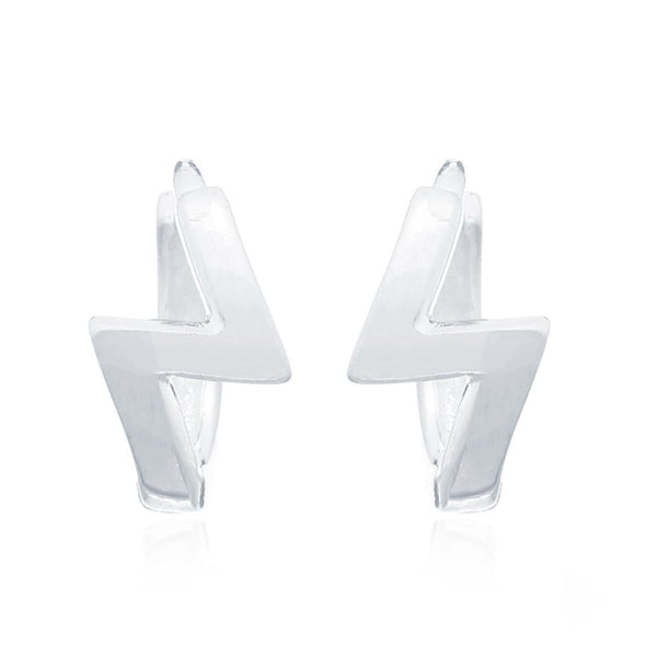Sterling Silver Ring - 925 Silver Huggie Hoop Earrings - by Hearts Forever Jewellers