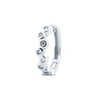 Sterling Silver Cubic Zirconia Ring - 925 Silver Rhodium Plated CZ Set Earrings - by Hearts Forever Jewellers