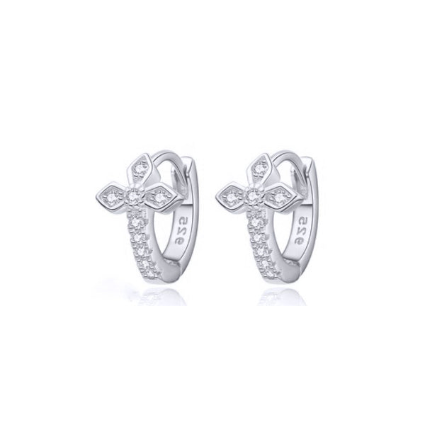 Sterling Silver Cubic Zirconia Ring - 925 Silver 14ct Gold Plated CZ Set Earrings - by Hearts Forever Jewellers
