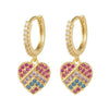 Sterling Silver Cubic Zirconia Ring - 925 Silver 14ct Gold Plated CZ Set Earrings - by Hearts Forever Jewellers