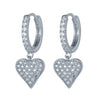 Sterling Silver Cubic Zirconia Ring - 925 Silver 14ct Gold Plated CZ Set Earrings - by Hearts Forever Jewellers