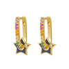 Sterling Silver Cubic Zirconia Ring - 925 Silver 14ct Gold Plated CZ Set Earrings - by Hearts Forever Jewellers
