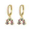 Sterling Silver Cubic Zirconia Ring - 925 Silver 14ct Gold Plated CZ Set Earrings - by Hearts Forever Jewellers