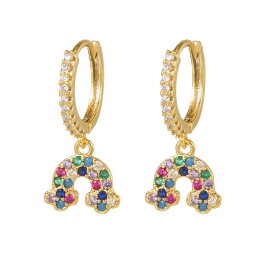 Sterling Silver Cubic Zirconia Ring - 925 Silver 14ct Gold Plated CZ Set Earrings - by Hearts Forever Jewellers
