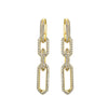 Sterling Silver Cubic Zirconia Ring - 925 Silver 14ct Gold Plated CZ Set Earrings - by Hearts Forever Jewellers
