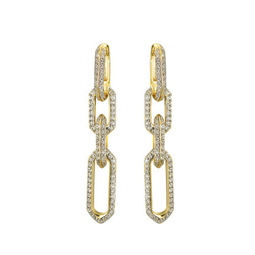 Sterling Silver Cubic Zirconia Ring - 925 Silver 14ct Gold Plated CZ Set Earrings - by Hearts Forever Jewellers