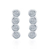 925 Silver Stud Earrings - CZ Set