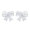 925 Silver Bow Stud Earrings