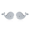 925 Silver Dolphin Stud Earrings