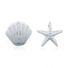 925 Silver Shell Stud Earrings