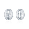 925 Silver Coffee Bean Stud Earrings