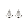925 Silver Rhodium Plated CZ Set Stud Earrings