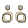 925 Silver 14ct Gold Plated CZ Set Stud Earrings