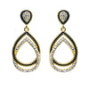 925 Silver 14ct Gold Plated CZ Set Stud Earrings