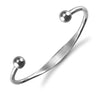 Sterling Silver Bracelet - 925 Sterling Silver Torque I.D. Baby / Childrens Bangle - by Hearts Forever Jewellers