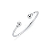 Sterling Silver Bracelet - 925 Sterling Silver Solid Torque Baby / Childrens Bangle - by Hearts Forever Jewellers