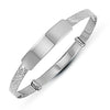Sterling Silver Diamond Bracelet - 925 Silver Diamond Cut Baby Expander Bangle - by Hearts Forever Jewellers