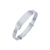 Sterling Silver Diamond Bracelet - 925 Silver Childs Diamond Cut ID Expander Bangle - by Hearts Forever Jewellers