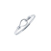 925 Silver Ladies Twisted Wire Stirrup Bangle