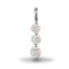 Sterling Silver Cubic Zirconia Necklace - 925 Sterling Silver CZ Trilogy Pendant - by Hearts Forever Jewellers