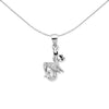 Sterling Silver Cubic Zirconia Necklace - 925 Silver CZ Pendant - by Hearts Forever Jewellers