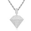Sterling Silver Cubic Zirconia Necklace - 925 Silver CZ Set Natural Diamond Pendant - by Hearts Forever Jewellers