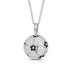 Sterling Silver Cubic Zirconia Necklace - 925 Silver CZ Set Football Pendant - by Hearts Forever Jewellers