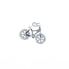 Sterling Silver Cubic Zirconia Necklace - 925 Silver CZ Set Bicycle Pendant - by Hearts Forever Jewellers