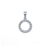 Sterling Silver Cubic Zirconia Necklace - 925 Silver CZ Set Circle of Life Pendant - by Hearts Forever Jewellers