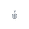 Sterling Silver Cubic Zirconia Necklace - 925 Silver CZ Set Heart Pendant - by Hearts Forever Jewellers